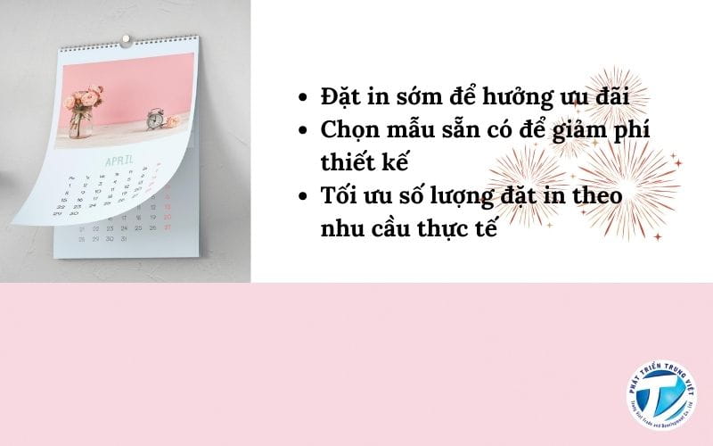 Mẹo tiết kiệm chi phí khi in lịch Tết